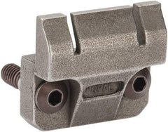 Mitee-Bite - 7-1/2mm Clamping Height, 880 Lb Clamping Pressure, Raised Height Double Stop Positioning Stop - 7-1/2mm Jaw Height, Spring Steel, Series Mitee-Bite Kopal Mini Clamps - Apex Tool & Supply