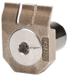 Mitee-Bite - 2-1/2mm Clamping Height, 880 Lb Clamping Pressure, Standard Height Low Profile Positioning Stop - 2-1/2mm Jaw Height, Spring Steel, Series Mitee-Bite Kopal Mini Clamps - Apex Tool & Supply
