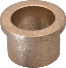 Boston Gear - 1" Inside x 1-1/4" Outside Diam, Oil Impregnated Bronze Sleeve Bearing - 1-1/2" Flange Outside Diam, 3/16" Flange Thickness, 1" OAL - Apex Tool & Supply
