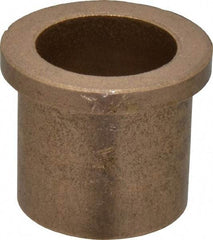 Boston Gear - 1" Inside x 1-1/4" Outside Diam, Oil Impregnated Bronze Sleeve Bearing - 1-1/2" Flange Outside Diam, 3/16" Flange Thickness, 1-1/4" OAL - Apex Tool & Supply