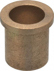 Boston Gear - 1" Inside x 1-1/4" Outside Diam, Oil Impregnated Bronze Sleeve Bearing - 1-1/2" Flange Outside Diam, 3/16" Flange Thickness, 1-1/2" OAL - Apex Tool & Supply