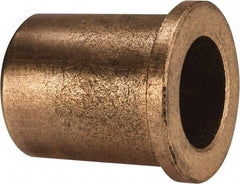 Boston Gear - 1" Inside x 1-3/8" Outside Diam, Oil Impregnated Bronze Sleeve Bearing - 1-5/8" Flange Outside Diam, 3/16" Flange Thickness, 1-3/4" OAL - Apex Tool & Supply