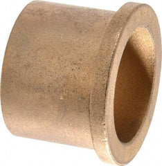 Boston Gear - 1-1/4" Inside x 1-1/2" Outside Diam, Oil Impregnated Bronze Sleeve Bearing - 1-3/4" Flange Outside Diam, 3/16" Flange Thickness, 1-1/4" OAL - Apex Tool & Supply