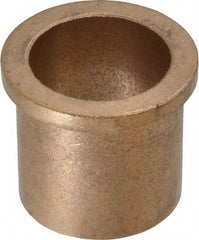 Boston Gear - 1-1/4" Inside x 1-1/2" Outside Diam, Oil Impregnated Bronze Sleeve Bearing - 1-3/4" Flange Outside Diam, 3/16" Flange Thickness, 1-1/2" OAL - Apex Tool & Supply