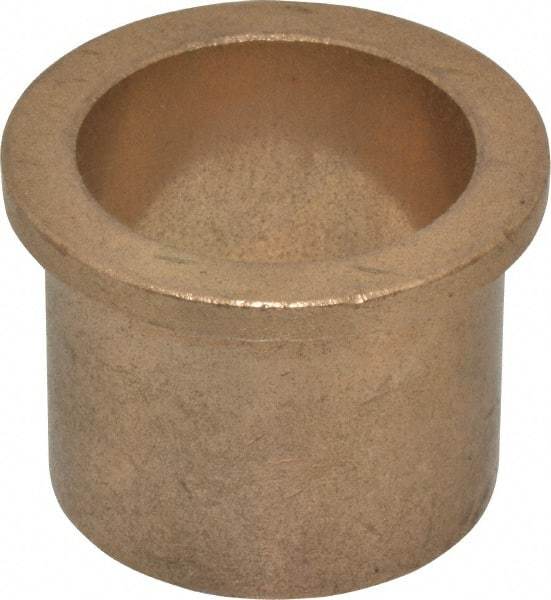 Boston Gear - 1-1/2" Inside x 1-3/4" Outside Diam, Oil Impregnated Bronze Sleeve Bearing - 2-1/16" Flange Outside Diam, 3/16" Flange Thickness, 1-1/2" OAL - Apex Tool & Supply