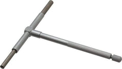 Value Collection - 3-1/2 to 6 Inch, 5.85 Inch Overall Length, Telescoping Gage - 5 Inch Long Handle, Hardened Tool Steel, Satin Chrome Finish - Apex Tool & Supply