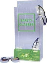PRO-SAFE - 35 Pair Cabinet with Individual Compartments, Acrylic Safety Glasses and Goggles Dispenser - 15-3/4 Inch Wide x 16 Inch High x 4 Inch Deep, Table and Wall Mount - Apex Tool & Supply