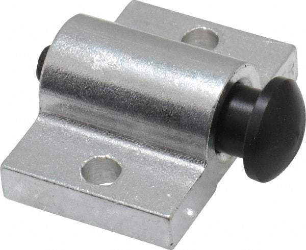 Vlier - 1-1/2" Base Width, 3/16" Stroke Len, 9/16" Stop Head OD, 1-1/8" Btw Mt Hole Ctrs, 7/8" Btw Mt Hole & Edge, Round Spring Locating Stop - 1" Body Len x 1-1/2" Body Width, 5/16" Base Thickness, 2 Lb Init, 14 Lb Mid, 25.9 Lb Final End Force - Apex Tool & Supply