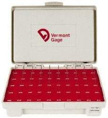 Vermont Gage - 55 Piece, 0.0065 to 0.0605 Inch Diameter Plug & Pin Gage Set - Plus 0.0002 Inch Tolerance, Class ZZ - Apex Tool & Supply