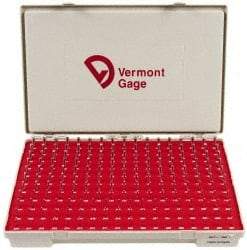 Vermont Gage - 190 Piece, 0.061-0.25 Inch Diameter Plug and Pin Gage Set - Plus 0.0002 Inch Tolerance, Class ZZ - Apex Tool & Supply