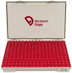 Vermont Gage - 190 Piece, 0.061-0.25 Inch Diameter Plug and Pin Gage Set - Plus 0.0002 Inch Tolerance, Class ZZ - Apex Tool & Supply