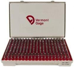 Vermont Gage - 250 Piece, 0.251-0.5 Inch Diameter Plug and Pin Gage Set - Plus 0.0002 Inch Tolerance, Class ZZ - Apex Tool & Supply