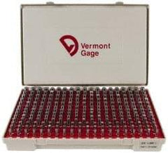 Vermont Gage - 250 Piece, 0.251-0.5 Inch Diameter Plug and Pin Gage Set - Plus 0.0002 Inch Tolerance, Class ZZ - Apex Tool & Supply