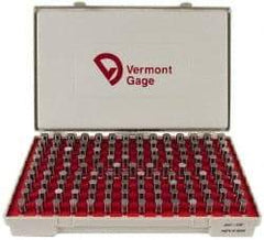 Vermont Gage - 125 Piece, 0.501-0.625 Inch Diameter Plug and Pin Gage Set - Minus 0.0002 Inch Tolerance, Class ZZ - Apex Tool & Supply
