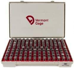 Vermont Gage - 125 Piece, 0.626-0.75 Inch Diameter Plug and Pin Gage Set - Minus 0.0002 Inch Tolerance, Class ZZ - Apex Tool & Supply