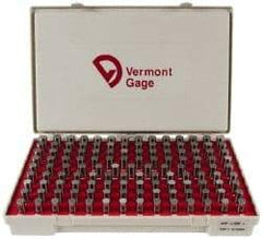 Vermont Gage - 125 Piece, 0.501-0.625 Inch Diameter Plug and Pin Gage Set - Plus 0.0002 Inch Tolerance, Class ZZ - Apex Tool & Supply