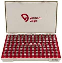 Vermont Gage - 125 Piece, 0.626-0.75 Inch Diameter Plug and Pin Gage Set - Plus 0.0002 Inch Tolerance, Class ZZ - Apex Tool & Supply