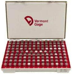 Vermont Gage - 125 Piece, 0.626-0.75 Inch Diameter Plug and Pin Gage Set - Plus 0.0002 Inch Tolerance, Class ZZ - Apex Tool & Supply