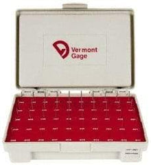 Vermont Gage - 50 Piece, 0.011-0.06 Inch Diameter Plug and Pin Gage Set - Plus 0.0002 Inch Tolerance, Class ZZ - Apex Tool & Supply