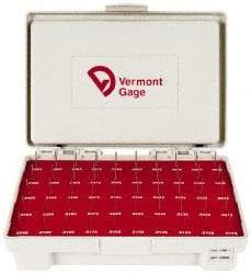 Vermont Gage - 50 Piece, 0.0115-0.0605 Inch Diameter Plug and Pin Gage Set - Minus 0.0002 Inch Tolerance, Class ZZ - Apex Tool & Supply