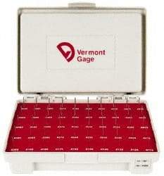 Vermont Gage - 50 Piece, 0.0115-0.0605 Inch Diameter Plug and Pin Gage Set - Plus 0.0002 Inch Tolerance, Class ZZ - Apex Tool & Supply