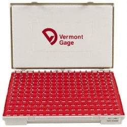 Vermont Gage - 190 Piece, 0.0615-0.2505 Inch Diameter Plug and Pin Gage Set - Minus 0.0002 Inch Tolerance, Class ZZ - Apex Tool & Supply