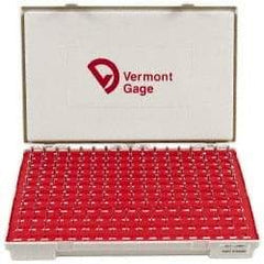 Vermont Gage - 190 Piece, 0.0615-0.2505 Inch Diameter Plug and Pin Gage Set - Minus 0.0002 Inch Tolerance, Class ZZ - Apex Tool & Supply