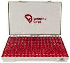 Vermont Gage - 190 Piece, 0.0615-0.2505 Inch Diameter Plug and Pin Gage Set - Plus 0.0002 Inch Tolerance, Class ZZ - Apex Tool & Supply