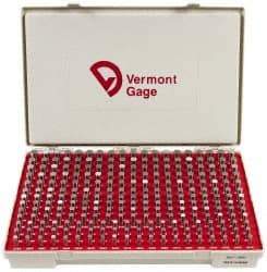 Vermont Gage - 250 Piece, 0.2515-0.5005 Inch Diameter Plug and Pin Gage Set - Minus 0.0002 Inch Tolerance, Class ZZ - Apex Tool & Supply