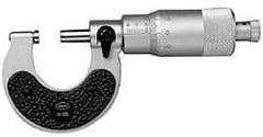 Mahr - 50 to 75mm Range, 0.01mm Graduation, Mechanical Outside Micrometer - Ratchet Stop Thimble, Accurate to 5µm - Apex Tool & Supply