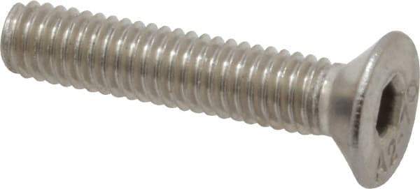 Value Collection - M4x0.70 Metric Coarse Hex Socket Drive, 90° Flat Screw - Grade 18-8 & Austenitic A2 Stainless Steel, Uncoated, Fully Threaded, 20mm OAL - Apex Tool & Supply