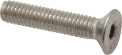 Value Collection - M4x0.70 Metric Coarse Hex Socket Drive, 90° Flat Screw - Grade 18-8 & Austenitic A2 Stainless Steel, Uncoated, Fully Threaded, 20mm OAL - Apex Tool & Supply