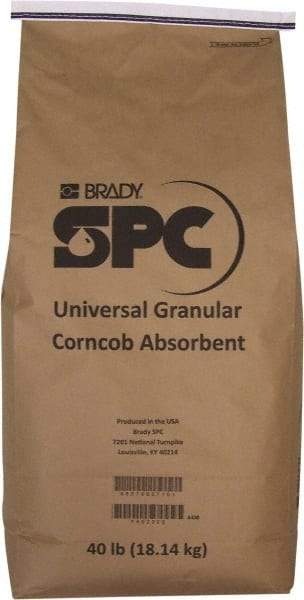 Brady SPC Sorbents - 40 Lb Bag Corncob Granular Sorbent - Universal Use - Apex Tool & Supply