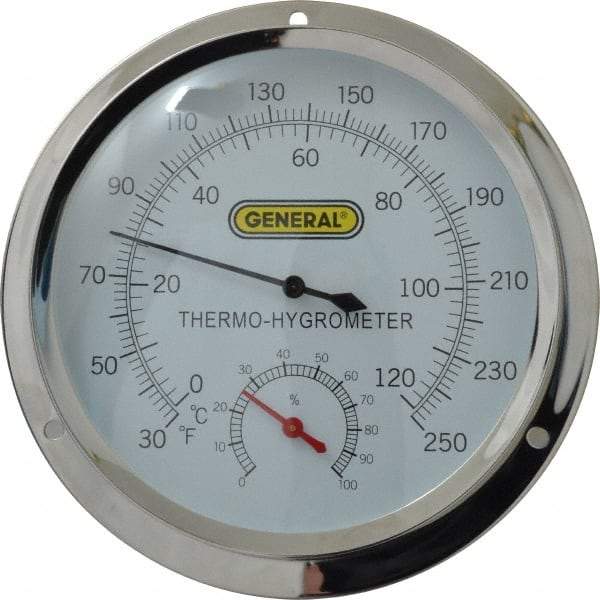 General - 30 to 250°F, Thermo-Hygrometer - Apex Tool & Supply