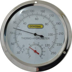 General - 30 to 250°F, Thermo-Hygrometer - Apex Tool & Supply