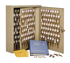 MMF - 180 Keys, Tan Two Tag Key Cabinet - 16-1/2" Wide x 16-1/2" Deep x 20-1/2" High - Apex Tool & Supply