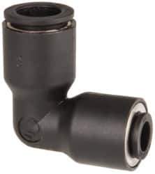 Legris - 3/8 x 1/4" Outside Diam, Nylon Push-to-Connect Tube Union Elbow - 290 Max psi - Apex Tool & Supply