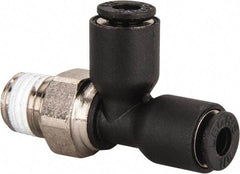 Legris - 1/8" OD, NPT, Nylon/Nickel Plated Brass Push-to-Connect Male Run Tee - 290 Max psi - Apex Tool & Supply