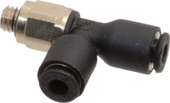 Legris - 1/8" OD, NPT, Nylon/Nickel Plated Brass Push-to-Connect Male Run Tee - 290 Max psi - Apex Tool & Supply
