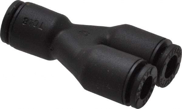 Legris - 5/32" Outside Diam, Nylon Push-to-Connect Union Y - 290 Max psi - Apex Tool & Supply