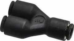 Legris - 1/8" Outside Diam, Nylon Push-to-Connect Tube Union Y - 290 Max psi - Apex Tool & Supply