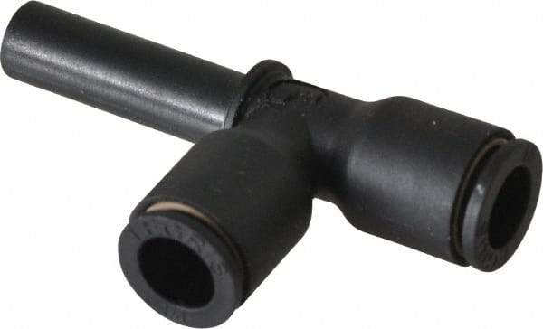 Legris - 1/4" Outside Diam, Nylon Push-to-Connect Tube Plug-In Run Tee - 290 Max psi - Apex Tool & Supply
