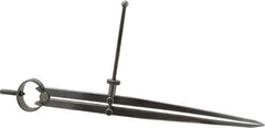 Value Collection - 10 Inch Leg, Spring Joint, Steel, Polished, Divider - 10 Inch Max Measurement, 250mm Max Measurement, Flat Leg with Quick Nut Adjustment - Apex Tool & Supply