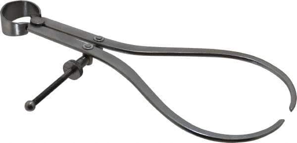Value Collection - 8 Inch Leg, Spring Joint, Steel, Polished, Outside Caliper - 8 Inch Max Measurement, 200mm Max Measurement, Flat Leg with Quick Nut Adjustment - Apex Tool & Supply