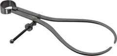 Value Collection - 8 Inch Leg, Spring Joint, Steel, Polished, Outside Caliper - 8 Inch Max Measurement, 200mm Max Measurement, Flat Leg with Quick Nut Adjustment - Apex Tool & Supply