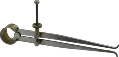 Value Collection - 6 Inch Leg, Spring Joint, Steel, Polished, Inside Caliper - 6 Inch Max Measurement, 150mm Max Measurement, Flat Leg with Quick Nut Adjustment - Apex Tool & Supply