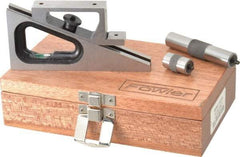 Fowler - 6-1/4 Inch Adjustable Planer and Shaper Gage - 5 Inch Long, 3/4 Inch Wide, 6-1/4 Inch High Base, Includes 1 Inch Extension Post, 3 Inch Extension Post, Wooden Case - Apex Tool & Supply