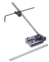 Value Collection - 2 Spindle, 9 and 12 Inch Spindle Length, Surface Gage - 3-1/8 Inch Long x 2-1/2 Inch Wide Base, 1 Inch Overall Height - Apex Tool & Supply