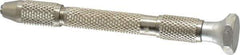 General - 4" Long, 3.2mm Capacity, Hand Drill with Swivel Head Pin Vise - 4" Long, 5/16" Body Diam - Apex Tool & Supply