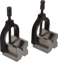 Value Collection - 14.29 to 1" Capacity, 90° Angle, Tool Steel V-Block - 1-3/4" Long x 1-19/32" Wide x 1-7/16" High, Sold as 2 Block Set - Apex Tool & Supply